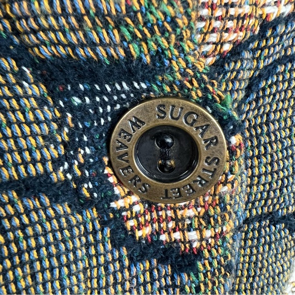 Vintage Sugar Street Weavers Nature Animals Button Jacket Large - Picture 6 of 8